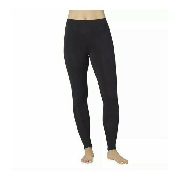 Cuddl Duds Womens Softwear High Waist Stretch Leggings Pants Size XS Black NEW - Picture 1 of 12